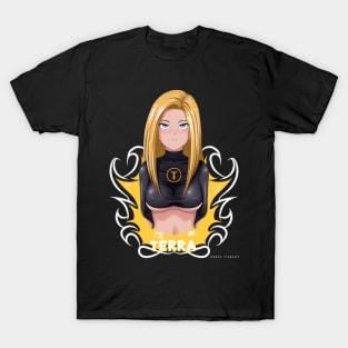 Terra as anime style from T titans by angel.fanart T-Shirt